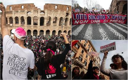 Corteo Non Una di Meno Roma 8 marzo