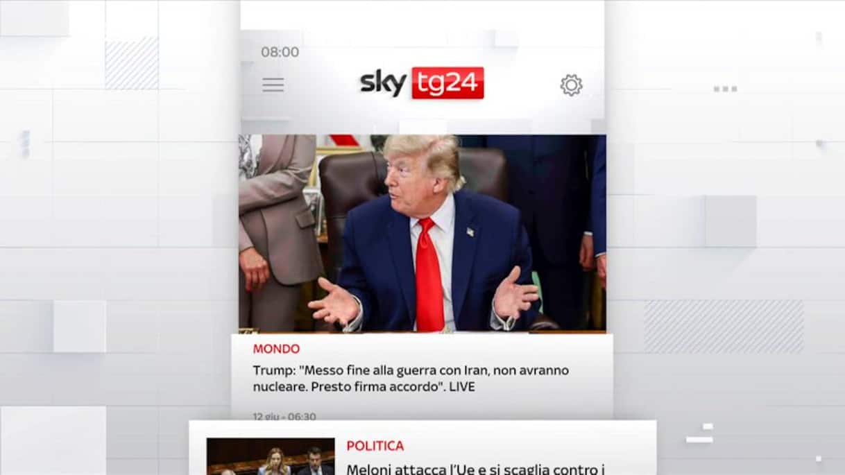 I titoli di Sky TG24 del 12 giugno: edizione delle