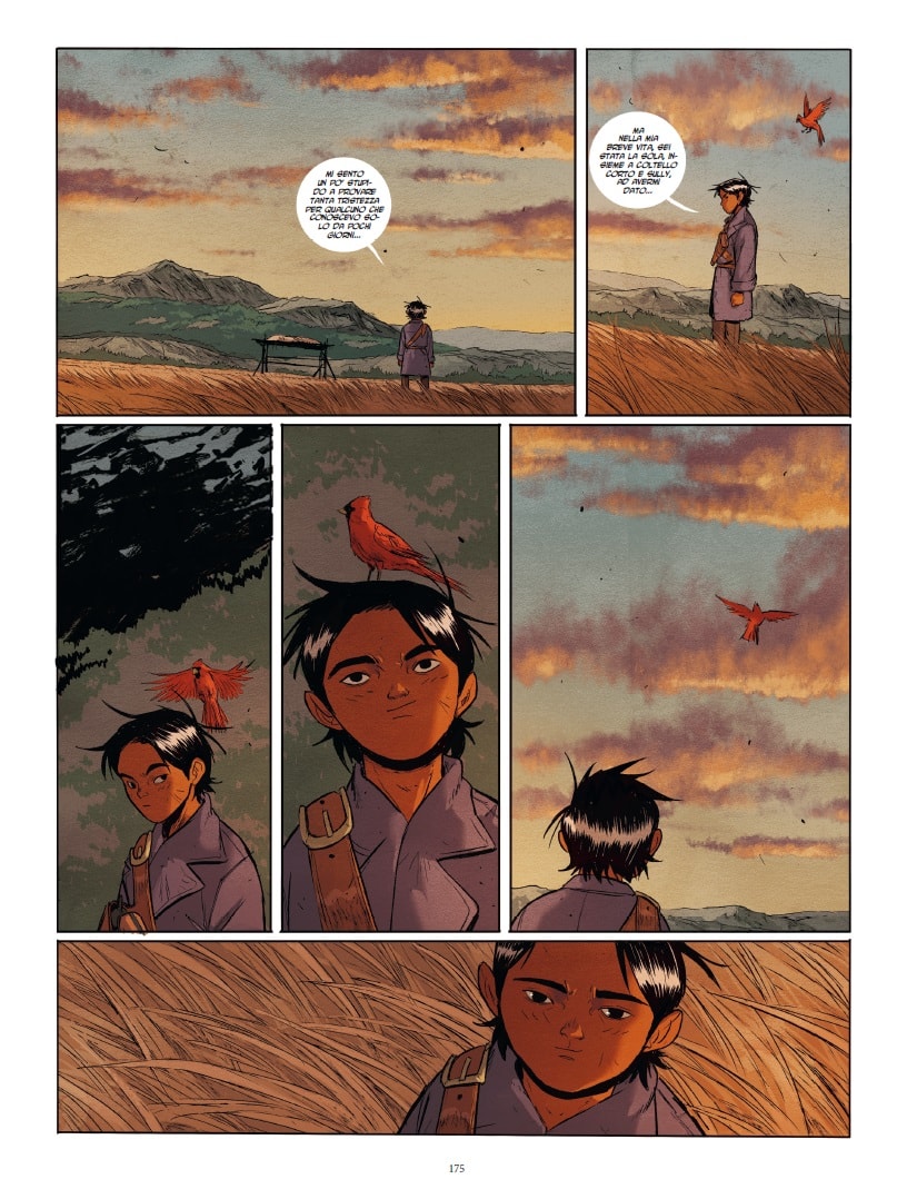 Una tavola tratta da "Hoka Hey!", fumetto di Neyef pubblicato da Tunué