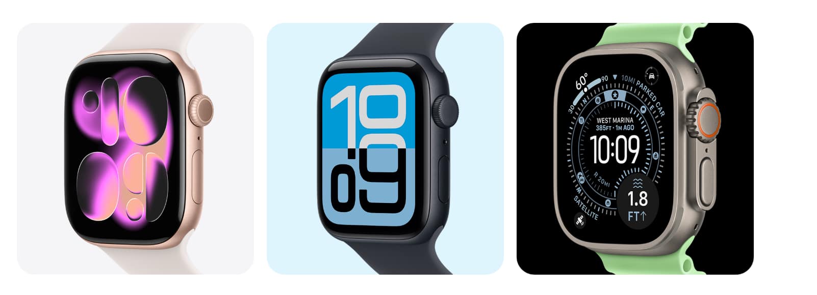 L'attuale lineup di Apple Watch Apple Watch