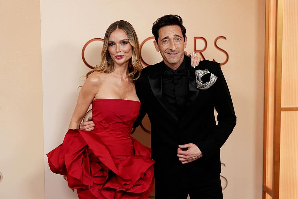 Adrien Brody Georgina Chapman Oscar 2026
