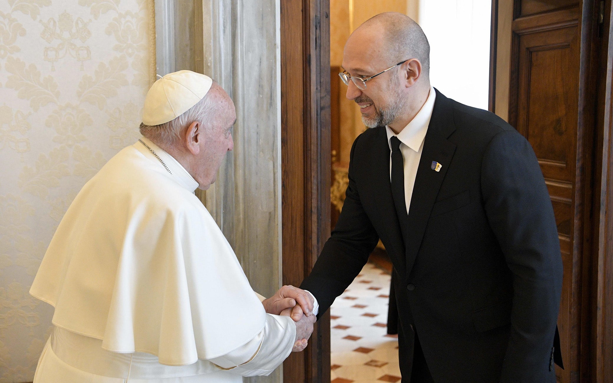 Il primo ministro ucraino in visita dal Pontefice