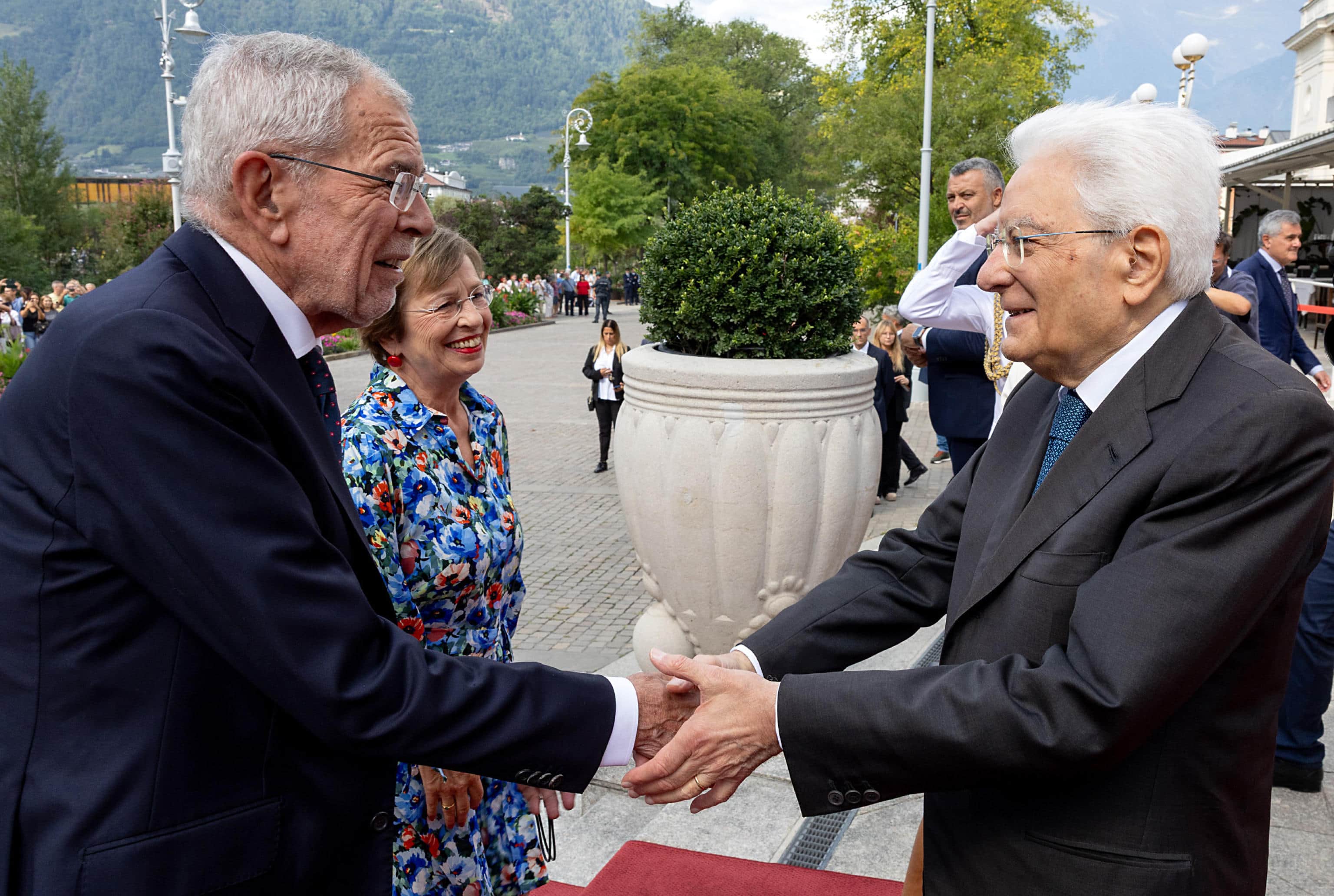 Il presidente Sergio Mattarella con il presidente federale della Repubblica d'Austria, Alexander Van der Bellen
