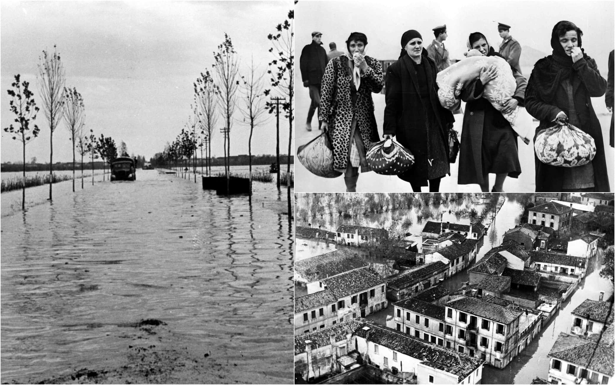 Photographie Ancienne (1957 ?) - Inondation à Ca’ Vendramin, Polesine Camerini, Rovigo (Italie) - Pièce De Collection