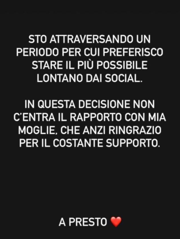 Il messaggio di Fedez