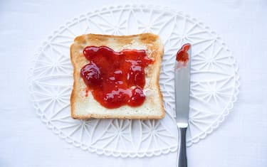 Toast with jam