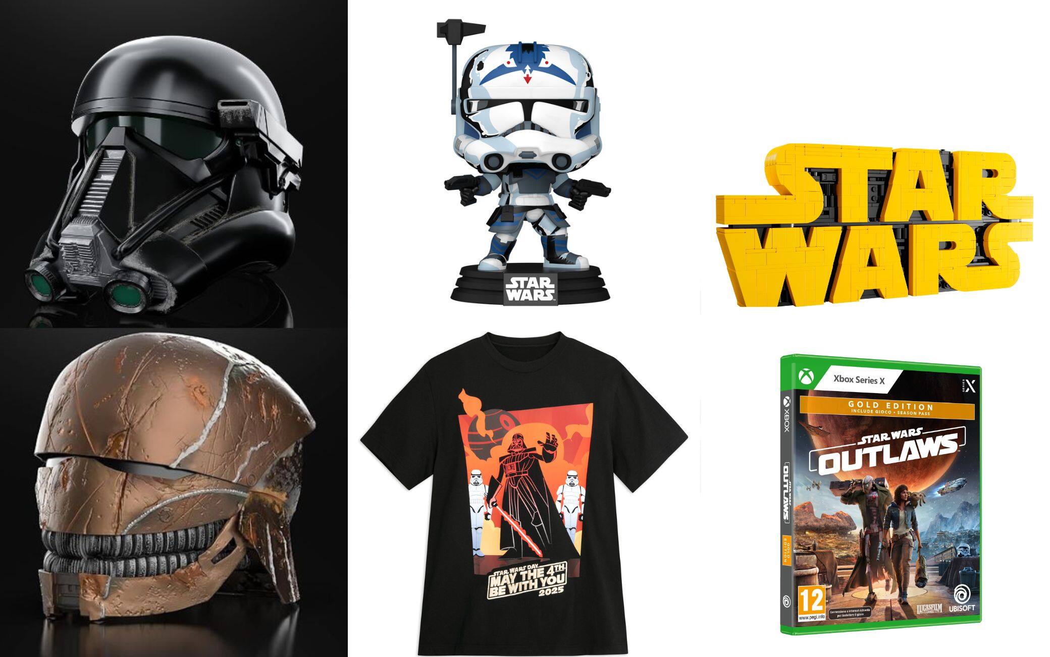 Star Wars Maglietta Logo Ripetuto Uomo (BI46421