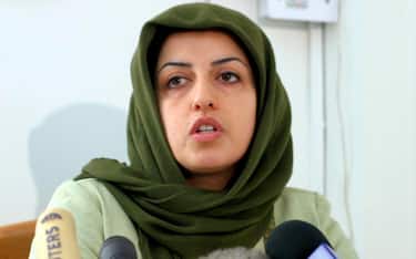 Narges Mohammadi. Nobel Peace Prize 2023. EPA/ABEDIN TAHERKENAREH