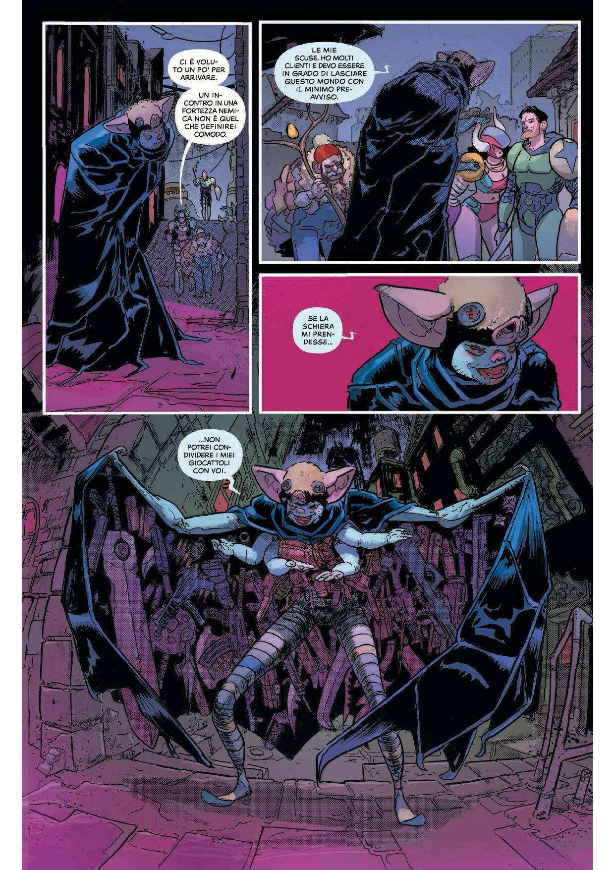 Una tavola tratta dal primo volume di The Moon is Following Us di Daniel Warren Johnson, Riley Rossmo e Mike Spicer (Saldapress)