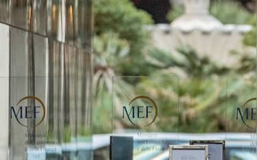 *NO WEB* NO QUOTIDIANI* Roma, Tornello entrata Ministero dell'Economia e delle Finanze