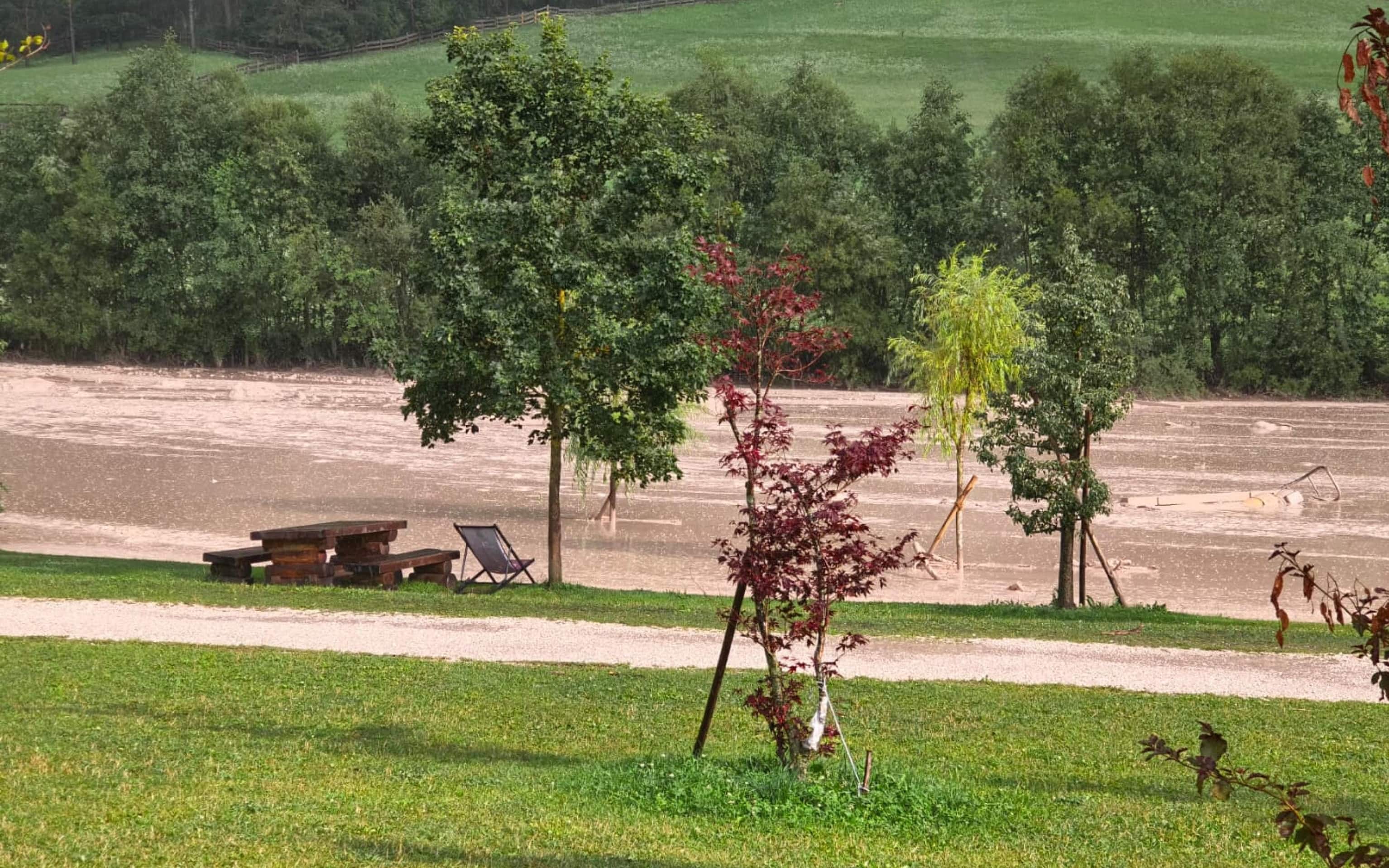 La colata di fango a San Vigilio di Marebbe