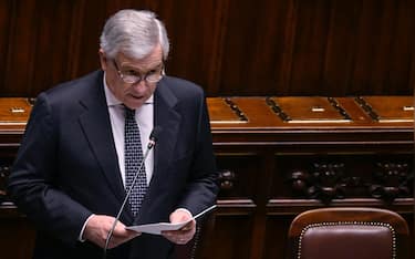 Minister of Foreign Affairs, Antonio Tajani, reports at the Chamber of Deputies on the Board for Peace for Gaza, Rome, Italy, 17 February 2026. ANSA/RICCARDO ANTIMIANI
