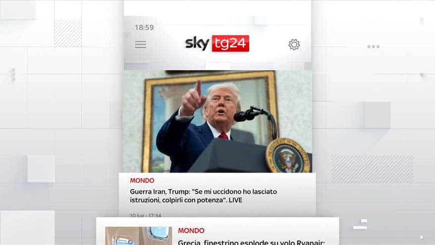 I titoli di Sky TG24 del 10 luglio, edizione delle 19