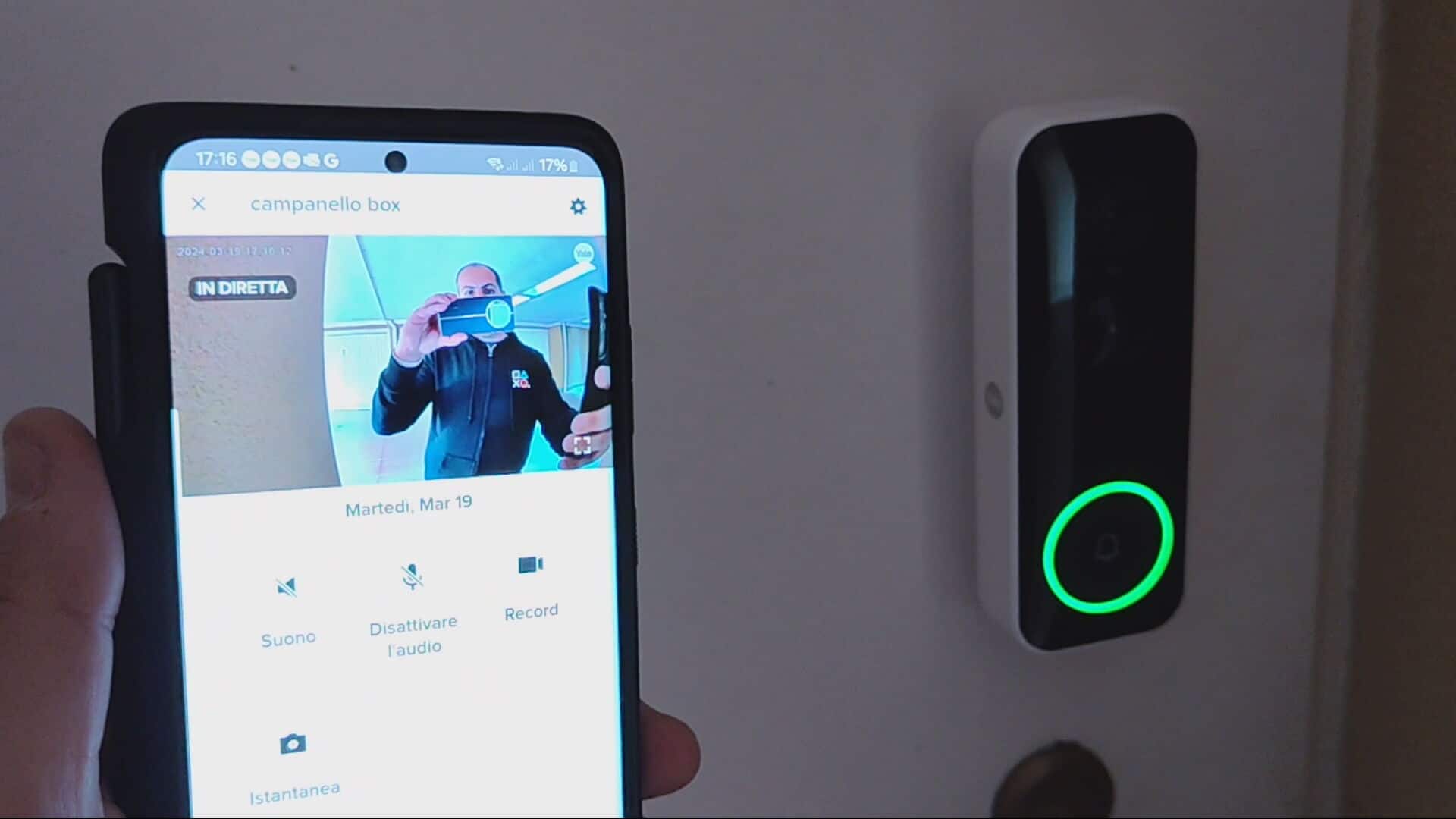 Campanello smart di Yale