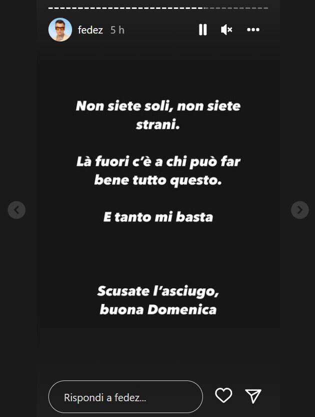 Dalle stories di Fedez