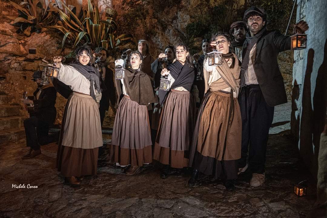 Una scena del Presepe vivente a Caltabellotta
