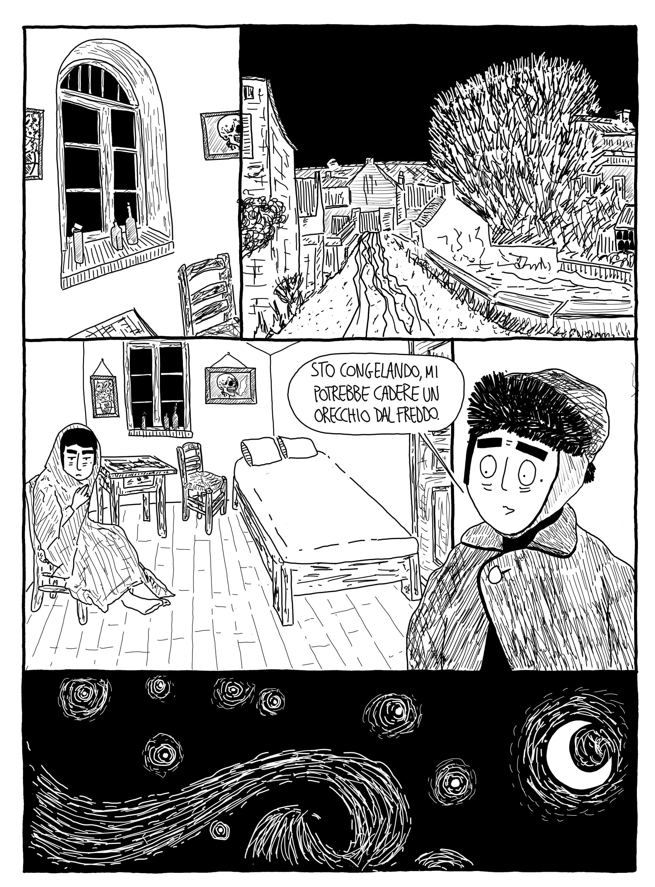 Una tavola tratta da "Tutto bene tranne il resto", fumetto di Claudio Marinaccio edito da HarperCollins