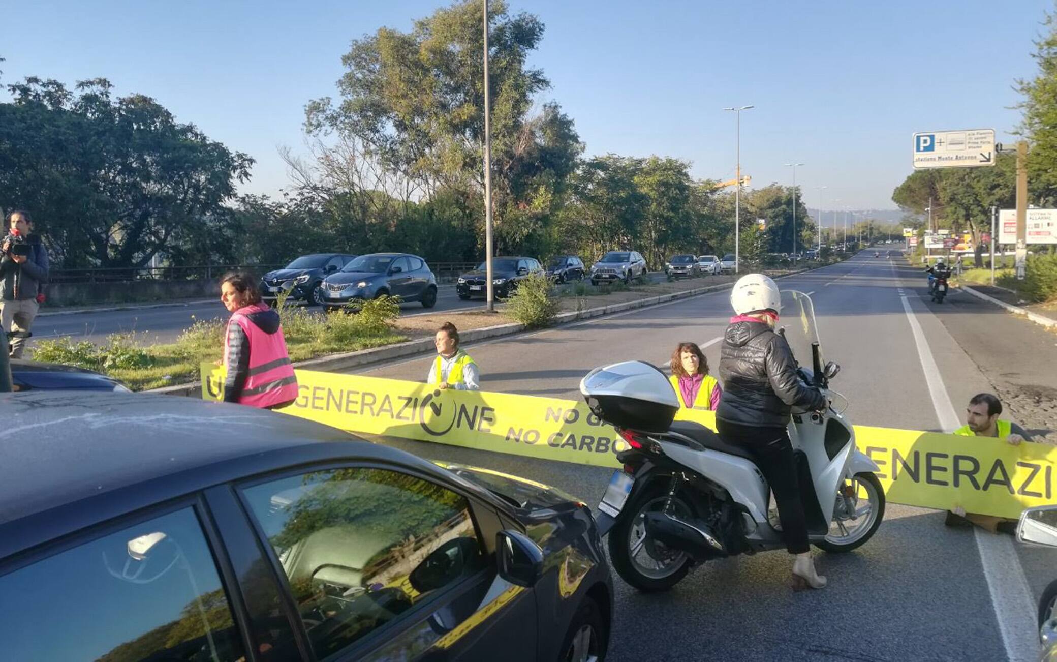 La protesta di Ultima Generazione