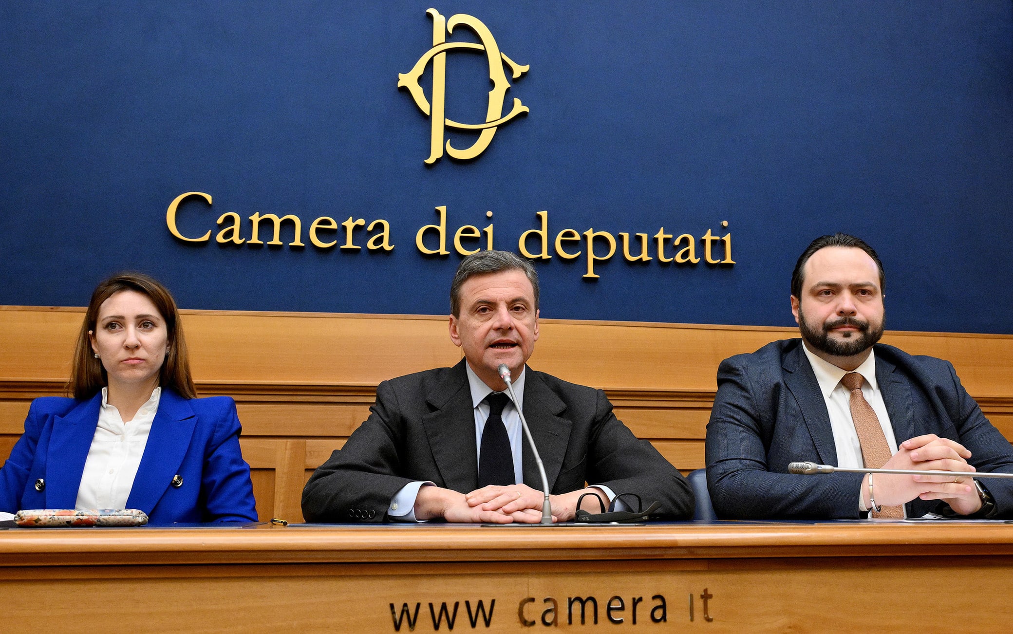 Federica Onori, Carlo Calenda e Fabio Massimo Castaldo
