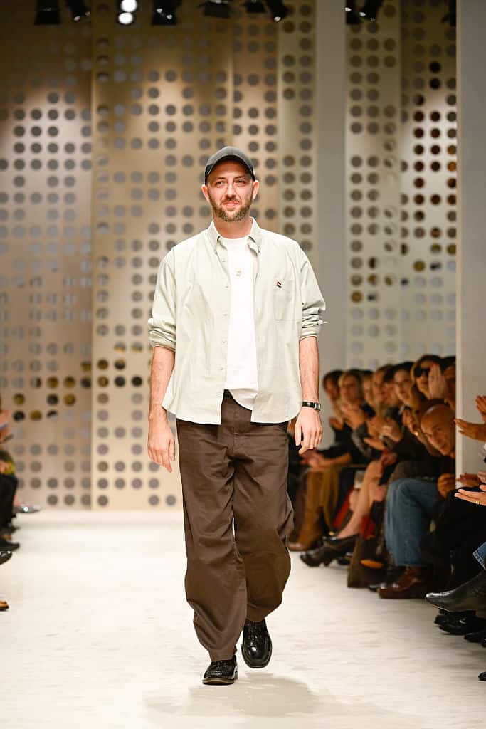 Matteo Tamburini on the runway on the runway at the Tod's fashion show as part of Spring/Summer 2026 Milan Fashion Week on September 26, 2025 in Milan, Italy. (Photo by Giovanni Giannoni/WWD via Getty Images)