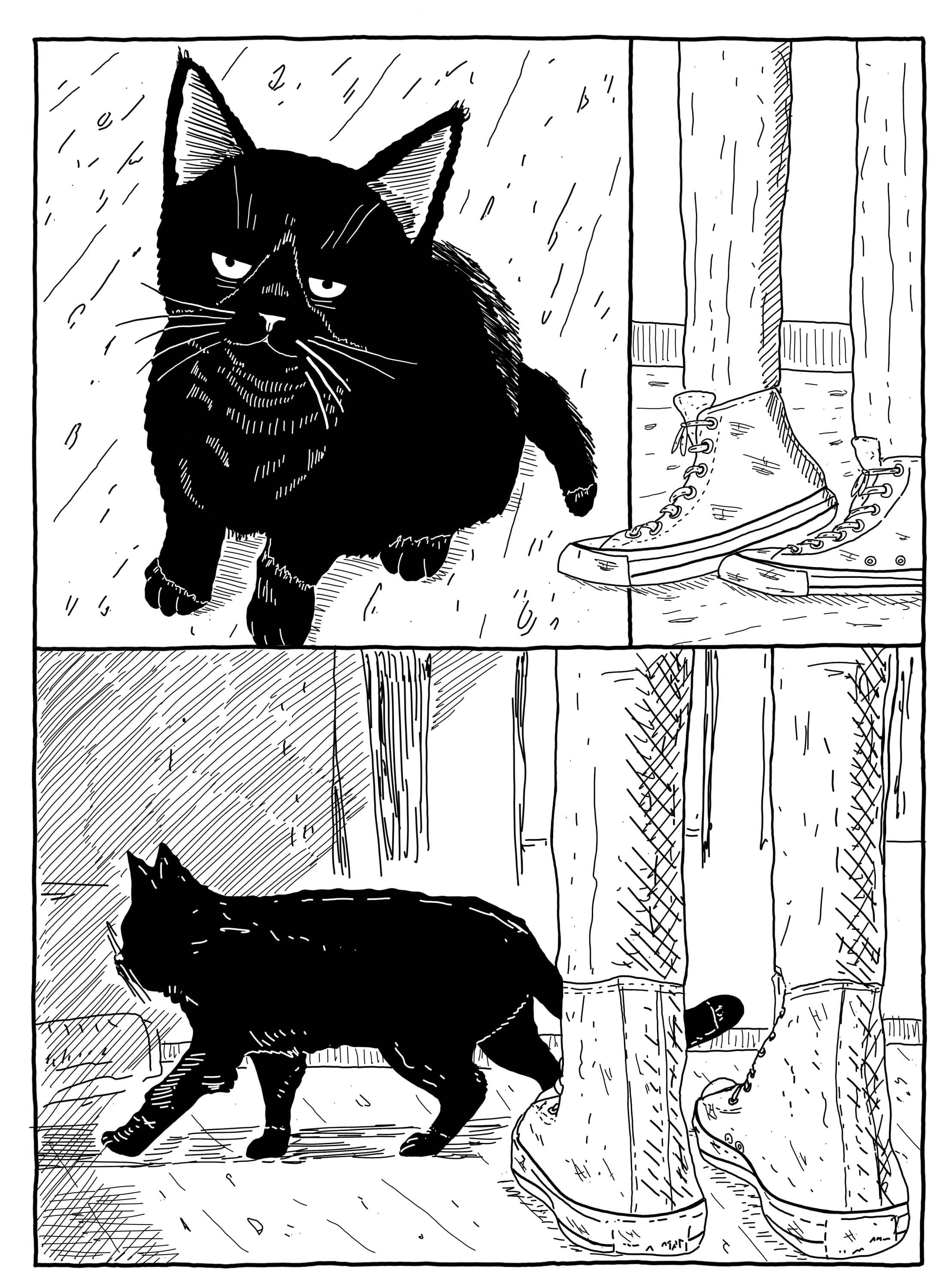 Una tavola tratta da "Tutto bene tranne il resto", fumetto di Claudio Marinaccio edito da HarperCollins