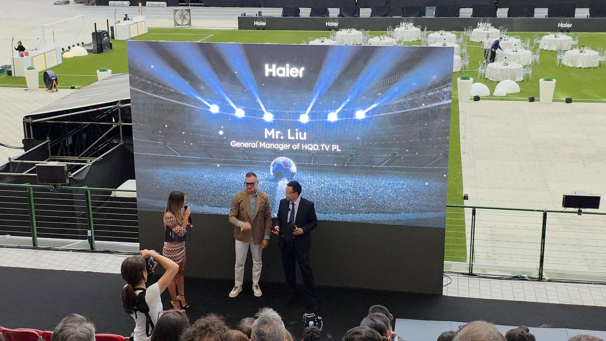 Presentazione Tv Haier a San Siro