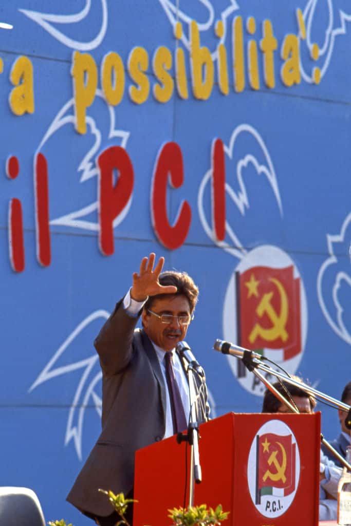 Achille Occhetto secretary of the Partito Comunista Italiano (PCI Italian Communist Parti). May 30, 1987. (Photo by Edoardo Fornaciari/Getty Images)