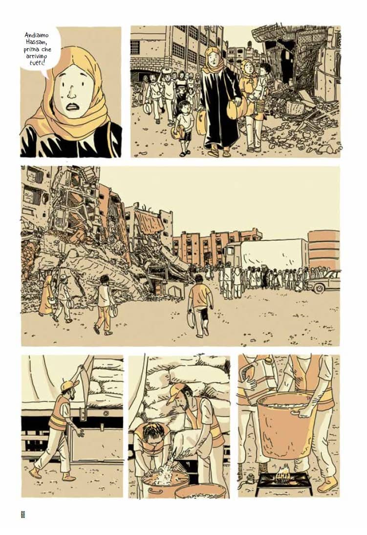 Una tavola tratta da Hassan, storia inserita nel volume "Un diavolo muto" con la sceneggiatura di Marco Rizzo e i disegni di Sualzo