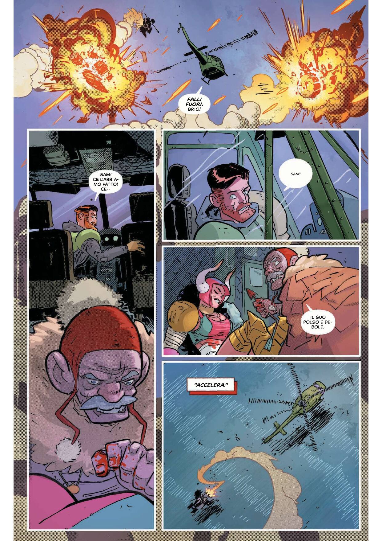 Una tavola tratta dal primo volume di The Moon is Following Us di Daniel Warren Johnson, Riley Rossmo e Mike Spicer (Saldapress)