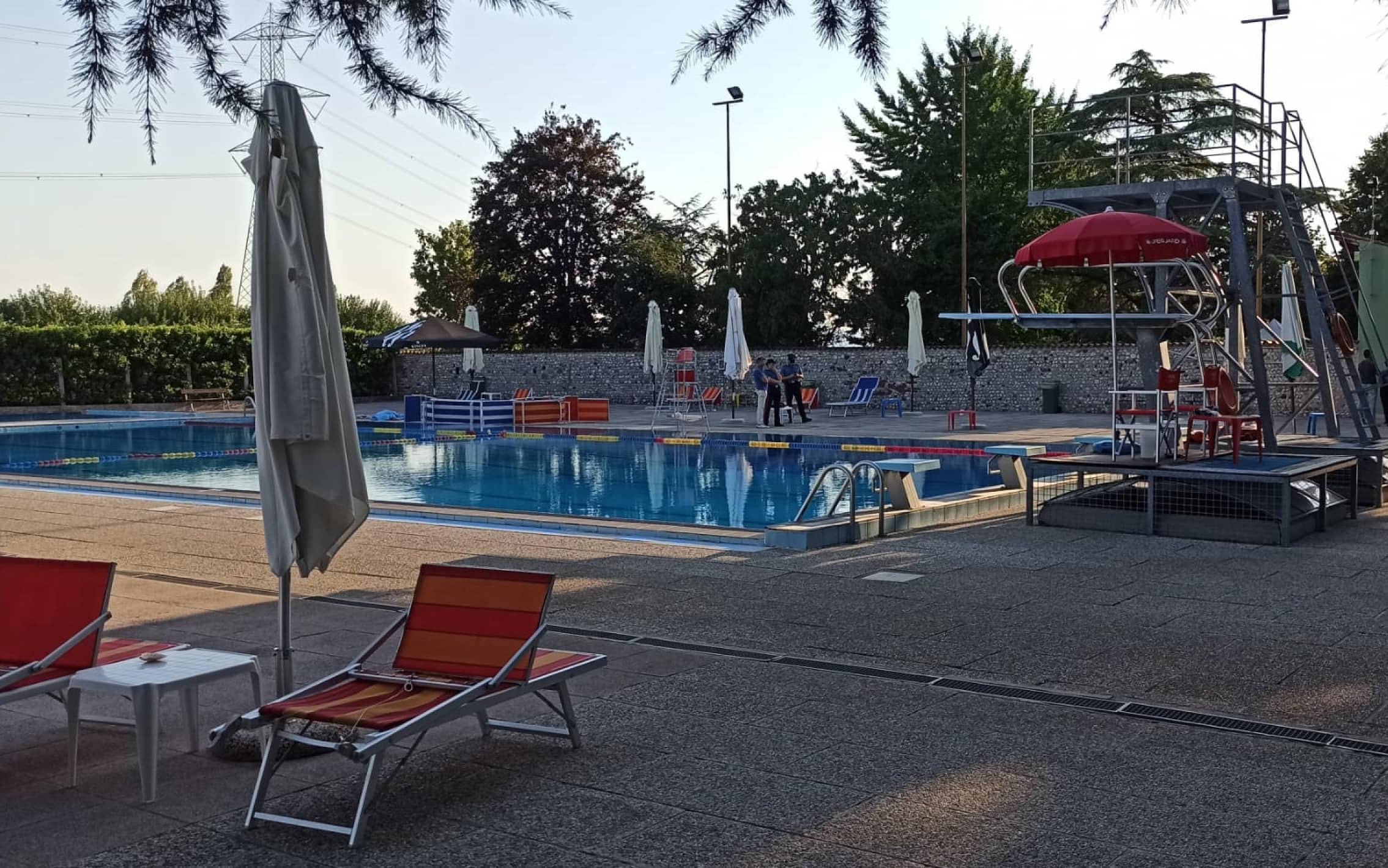 La piscina privata a Montecchio Precalcino, nel Vicentino