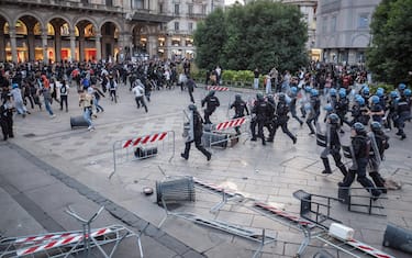 Gli scontri a Milano