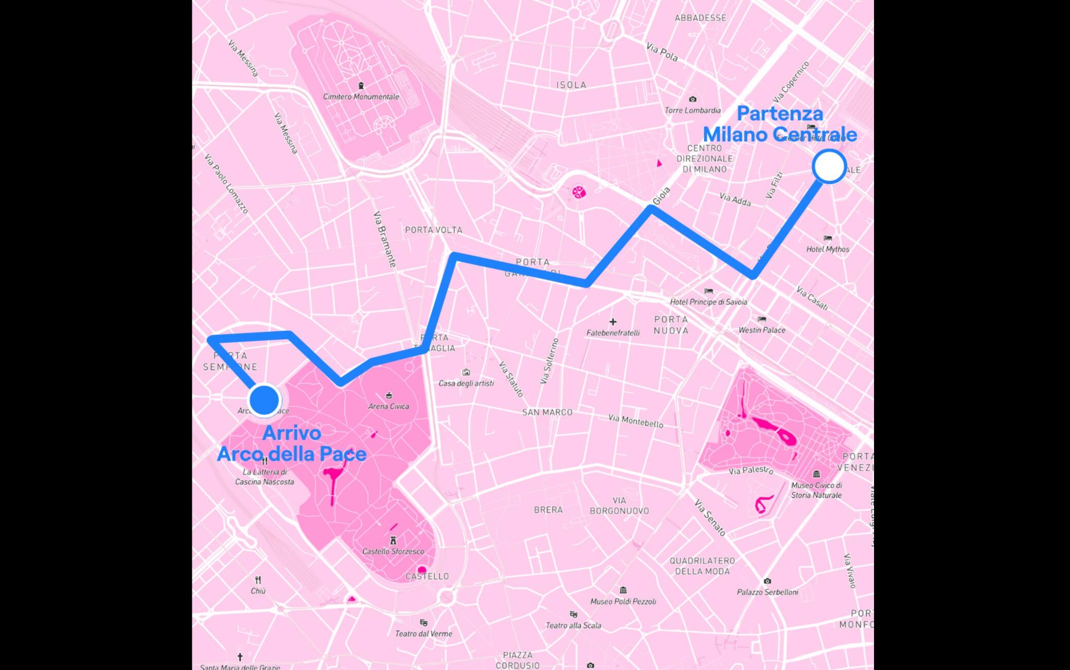 Percorso Pride Milano