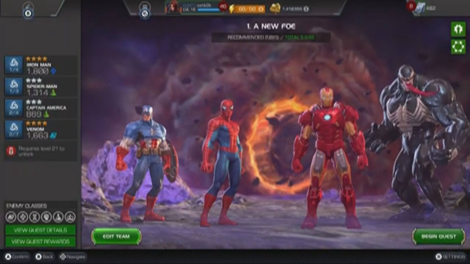 Marvel sfida dei Campioni