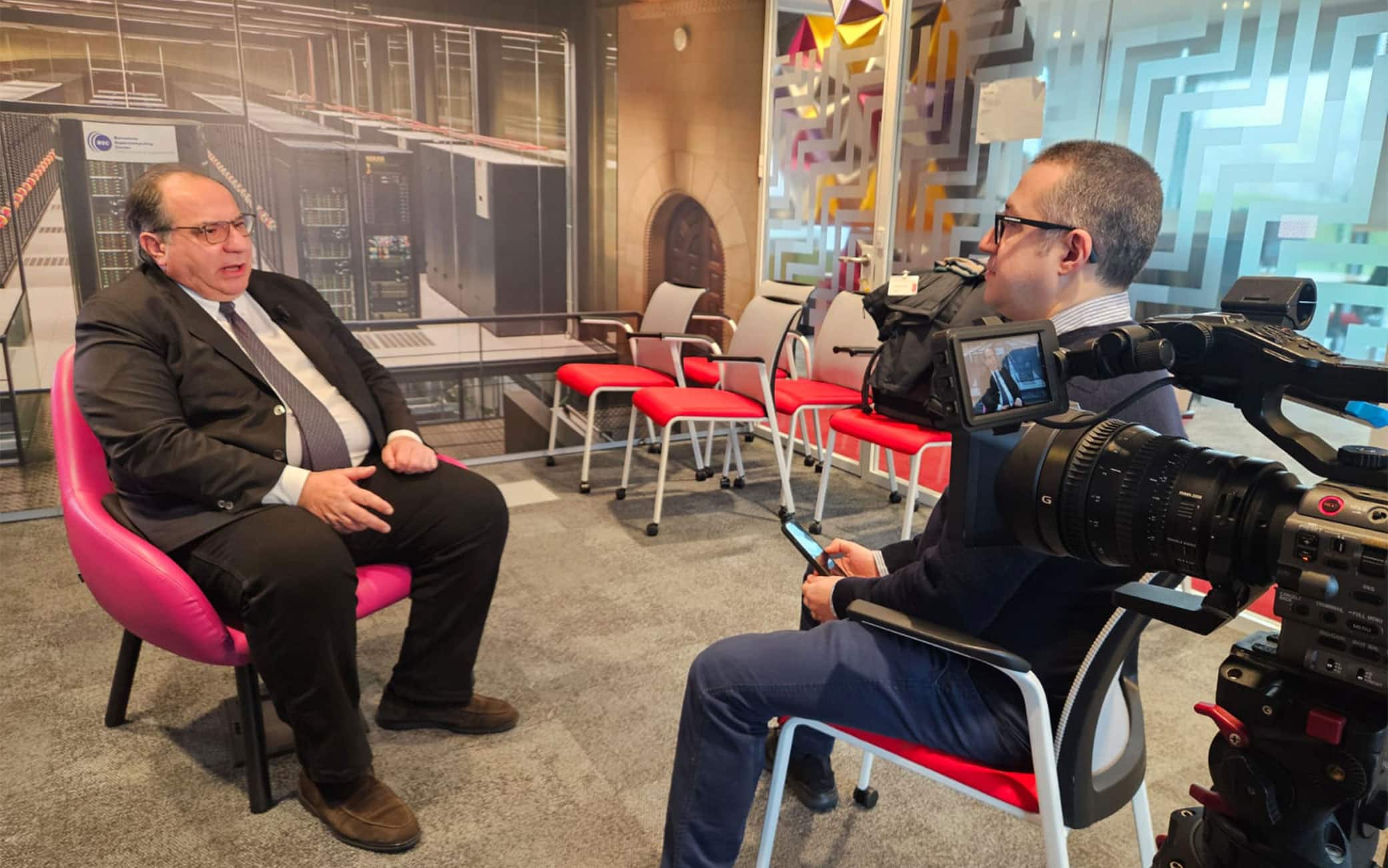 Con Alessandro De Bartolo nella sede milanese di Lenovo