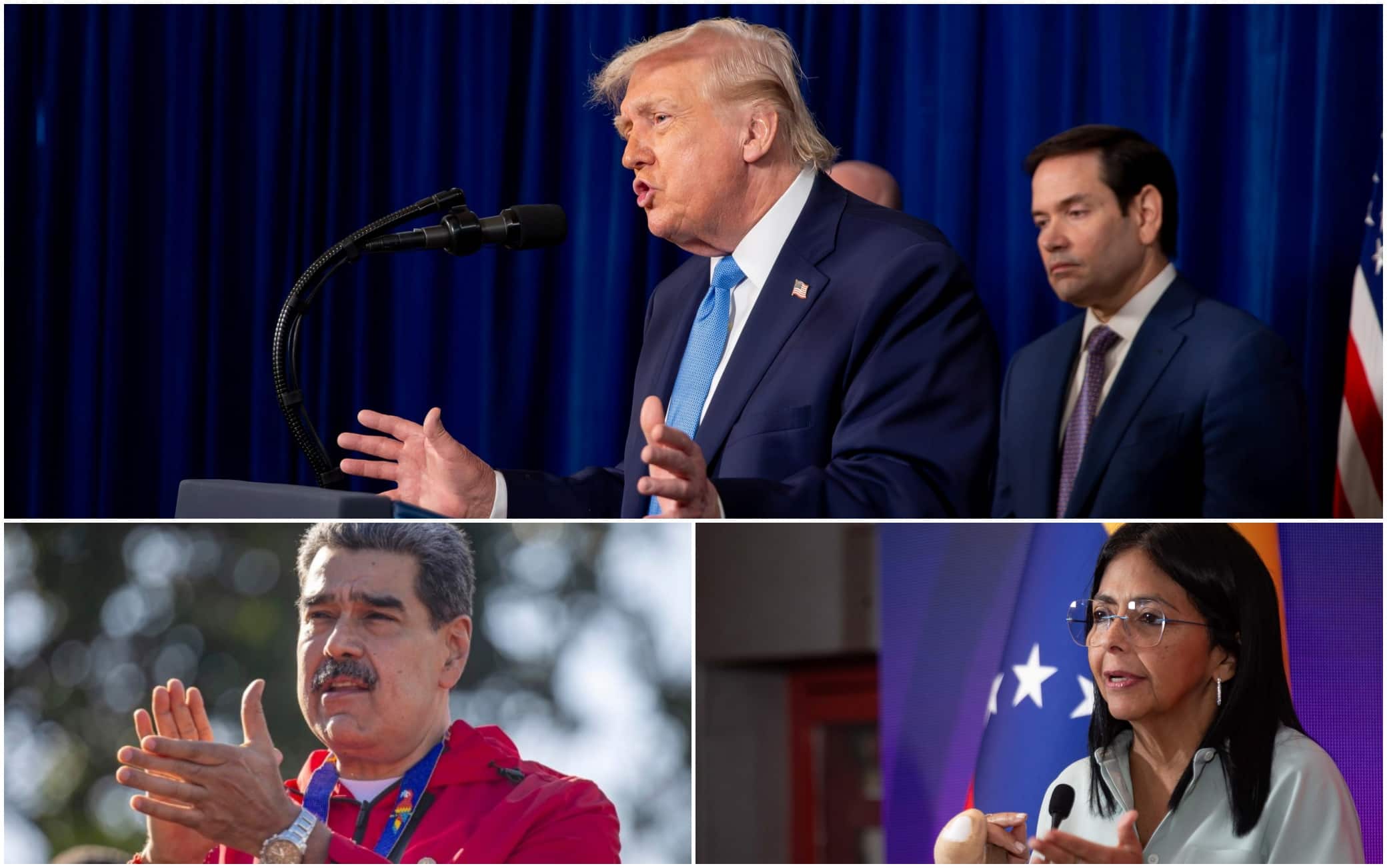 Trump / Maduro / Rodriguez