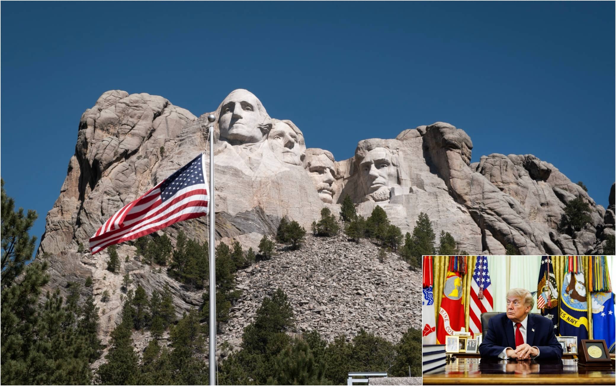 4 luglio, Trump al Mount Rushmore: al via lo show per la festa  dell'Indipendenza Usa | Sky TG24