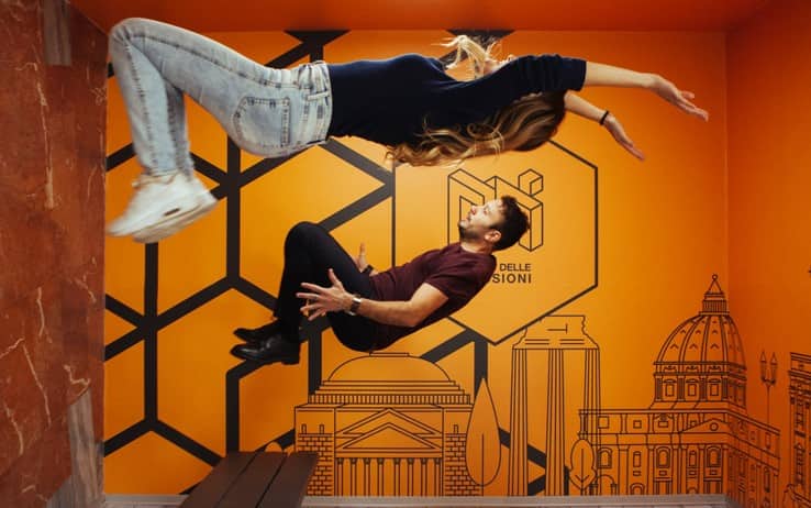 Una delle stanze del Museo delle Illusioni a Roma