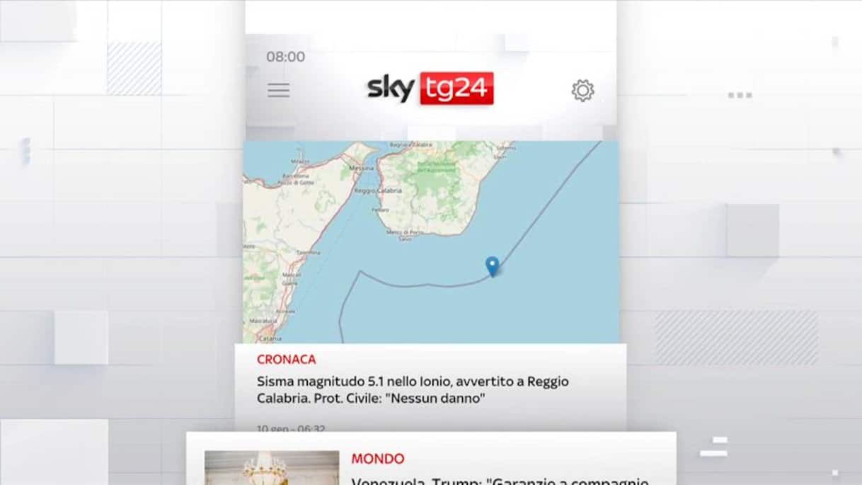 I titoli di Sky TG24 del 10 gennaio 2026 - edizione h.8 | Video Sky TG24