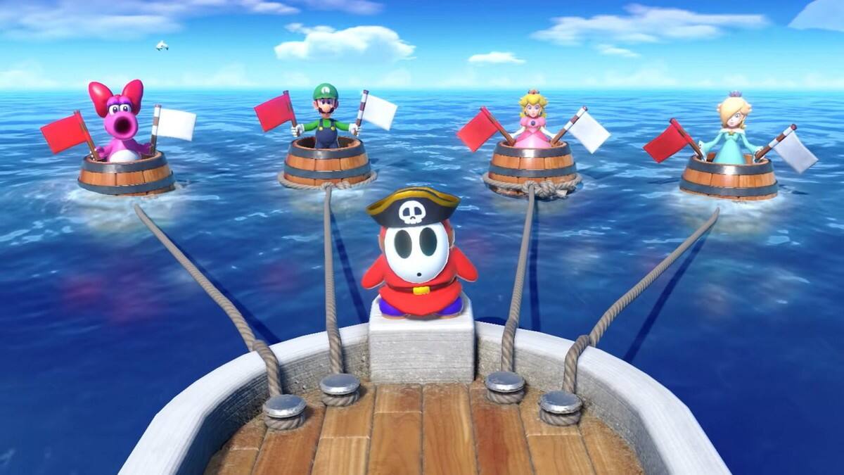 Uno dei minigiochi di Super Mario Superstars