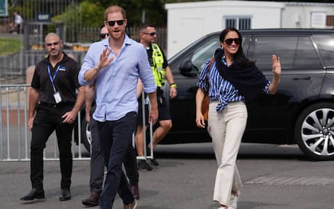 IPA74011646 - The Duke and Duchess of Sussex arrive at the Man O'War Steps, next to the Sydney Opera House, before taking part in a sailing event with members of Invictus Australia in Sydney Harbour, on day four of the royal trip to Australia. Picture date: Friday April 17, 2026.