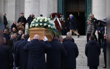 Funerali Nicola Pietrangeli, nella chiesa di santa Maria Gran Madre di Dio. Roma 3 dicembre 2025. 
ANSA/MASSIMO PERCOSSI
