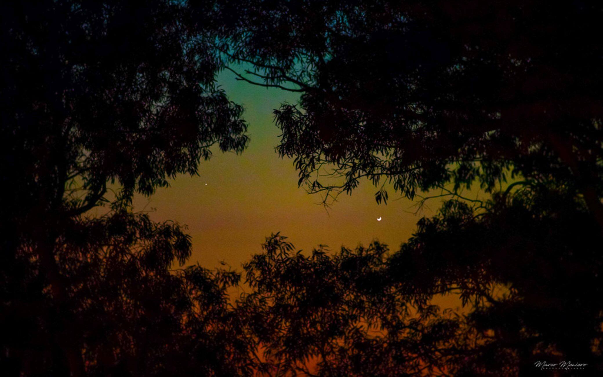 "Mercury Meets Crescent Venus" - Marco Meniero