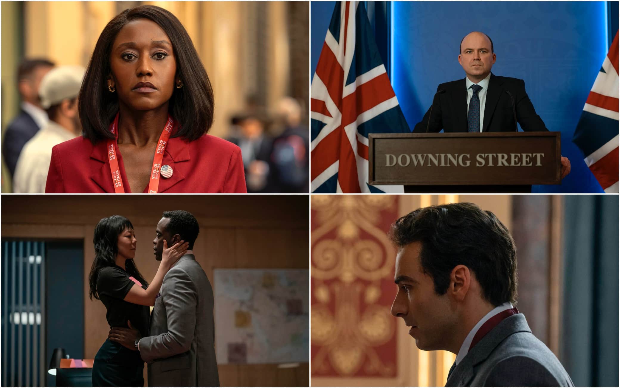 In senso orario: Nana Mensah, Rory Kinnear, Ali Ahn e Ato Essandoh, Aidan Turner