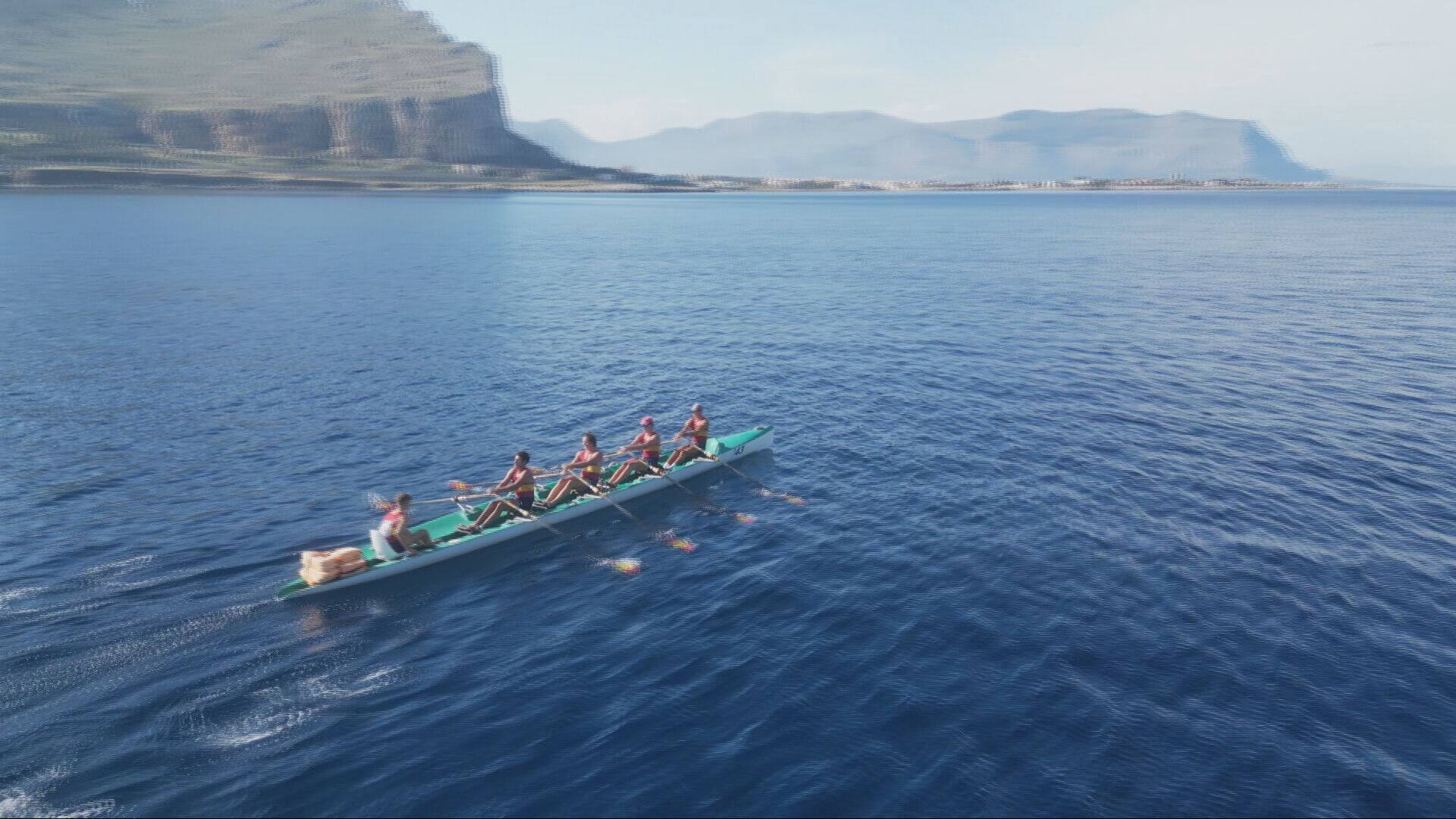 La regata Palermo rema nel golfo di Sferracavallo