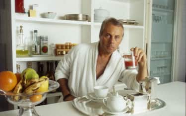 La cucina della casa a Milano di Giorgio Armani