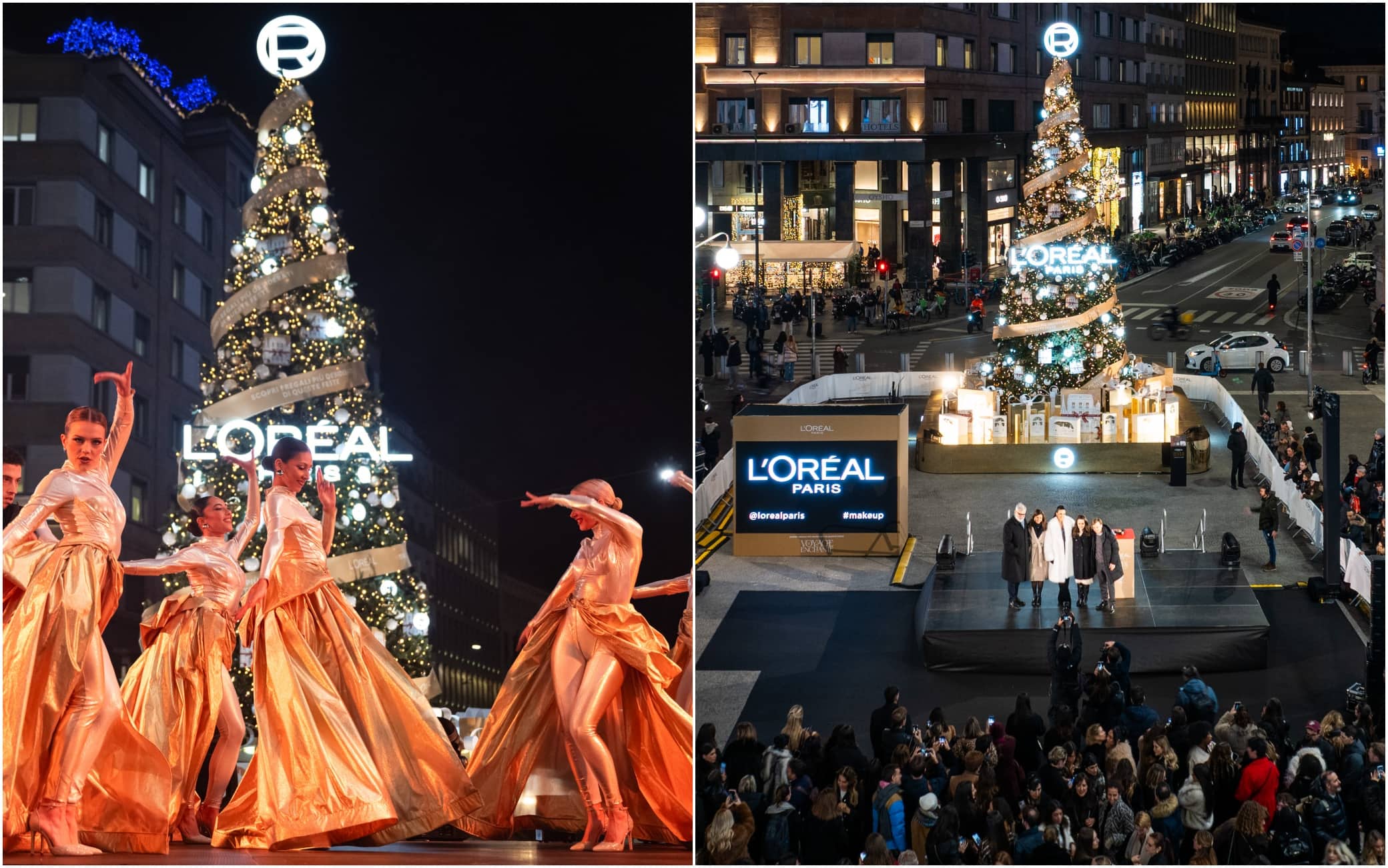 Albero Natale L'Oreal a Milano