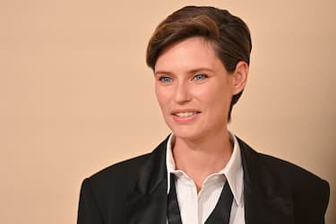 Italian top model Bianca Balti on the red carpet of the world premiere of the film Brunello, Il Visionario Garbato at the Cinecitta studios. Rome (Italy), December 04th, 2025 (Photo by Massimo Insabato/Archivio Massimo Insabato/Mondadori Portfolio via Getty Images)