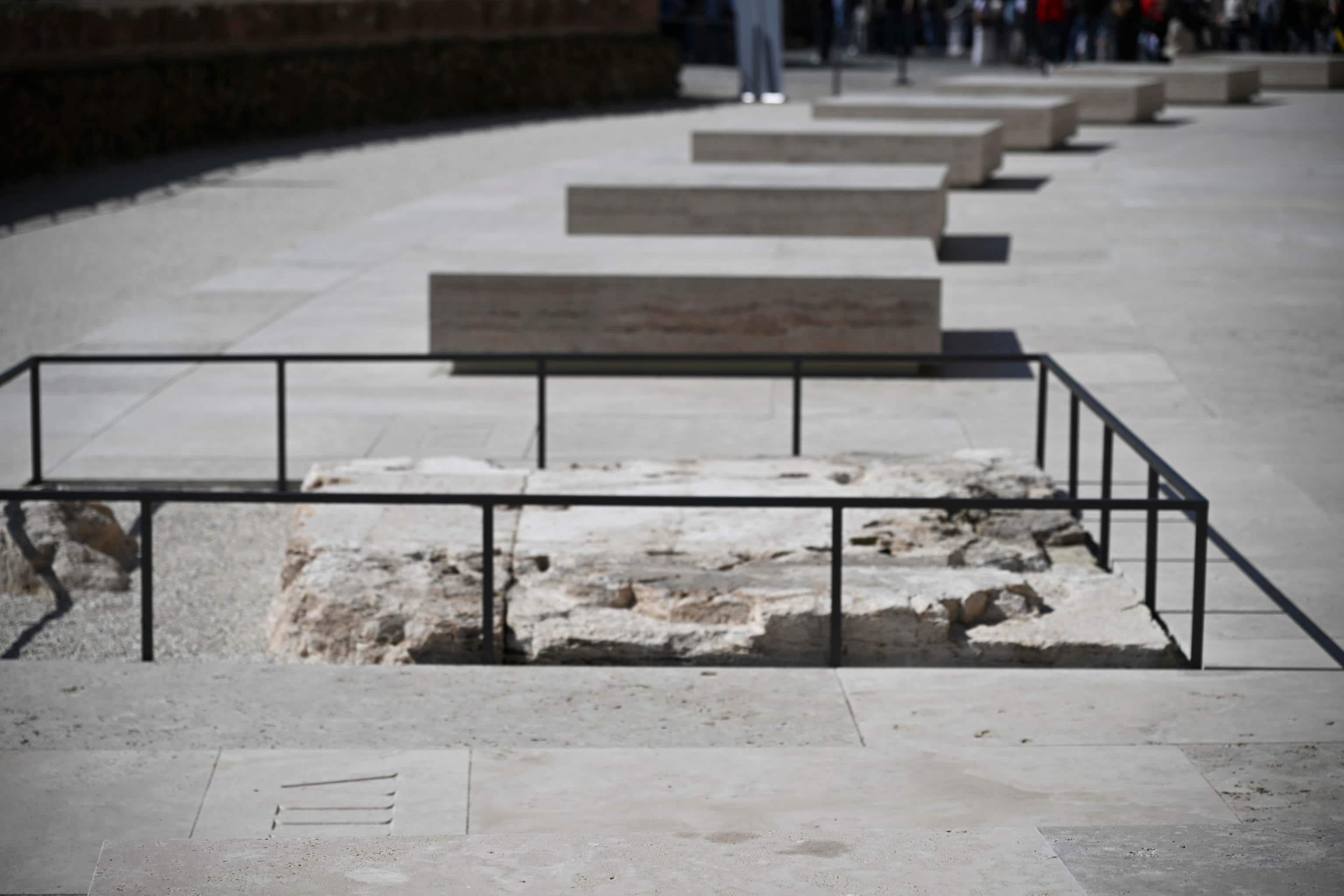 The inauguration of the new layout and archaeological area of the southern ambulacra of the Colosseum. The ambulacra surrounding the Flavian amphitheater had the essential function of conveying spectators to the sectors dedicated to them, towards the stands. Rome, Italy, 17 March 2026. ANSA/RICCARDO ANTIMIANI
