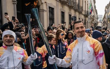 Mandatory Credit: Photo by JOEL MARKLUND/BILDBYRÅN/Shutterstock (16524646m)
Former football player Zlatan Ibrahimovic of Sweden carrying the Olympic Flame during the final day of the torch relay of the 2026 Winter Olympics on February 6, 2026 in Milan.
2026 Winter Olympics, Day 0, Olympic Torch Relay, Milan, Italy - 06 Feb 2026