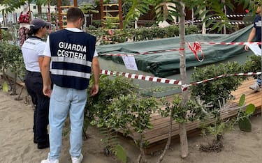 La piscinetta dove ieri pomeriggio una bambina di 11 anni è stata risucchiata da un bocchettone. Sestri Levante